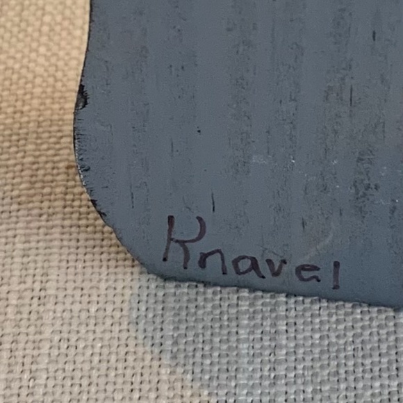 Primitive Folk wood painted Art Amish couple - Picture 6 of 9